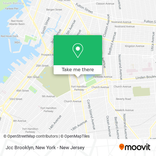 Jcc Brooklyn map