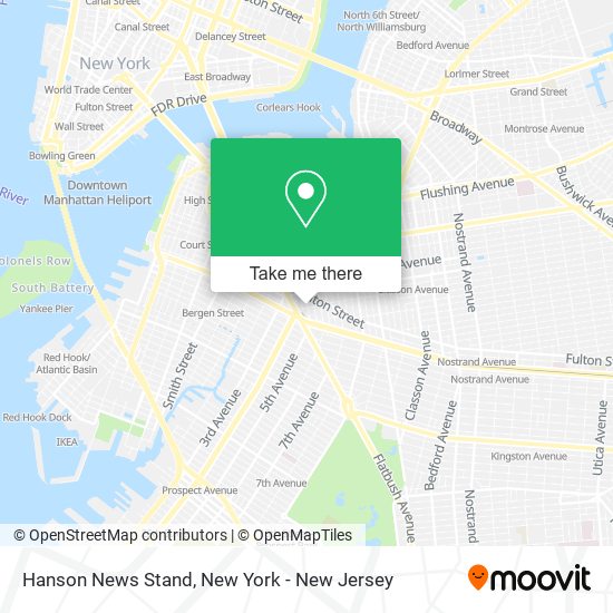 Mapa de Hanson News Stand