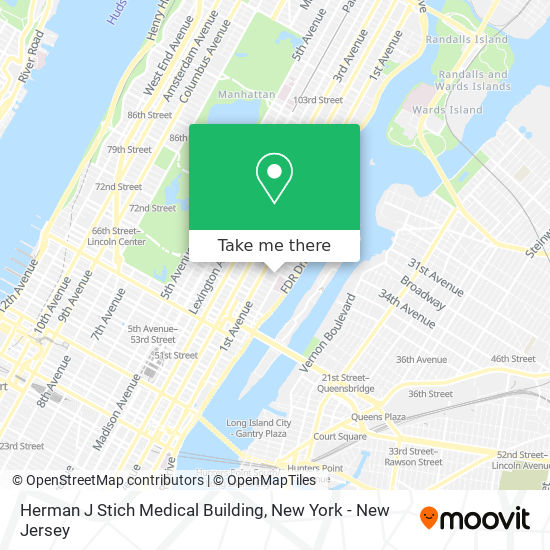 Mapa de Herman J Stich Medical Building