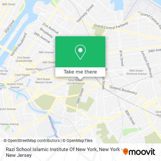 Mapa de Razi School Islamic Institute Of New York