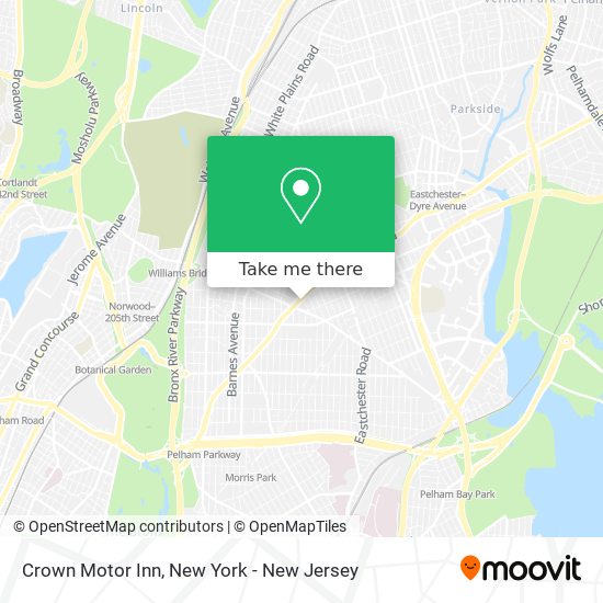Mapa de Crown Motor Inn