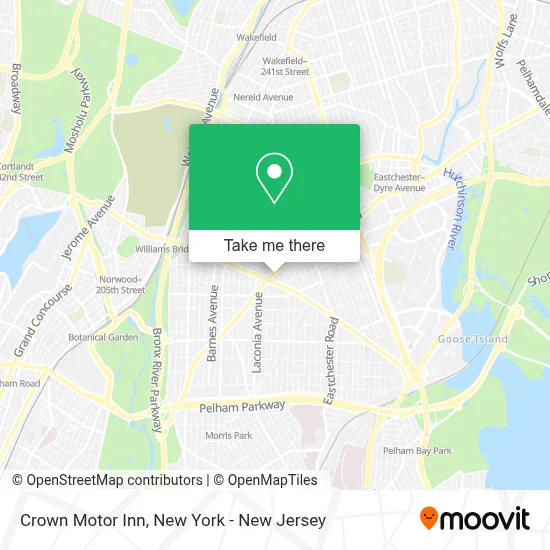 Crown Motor Inn map