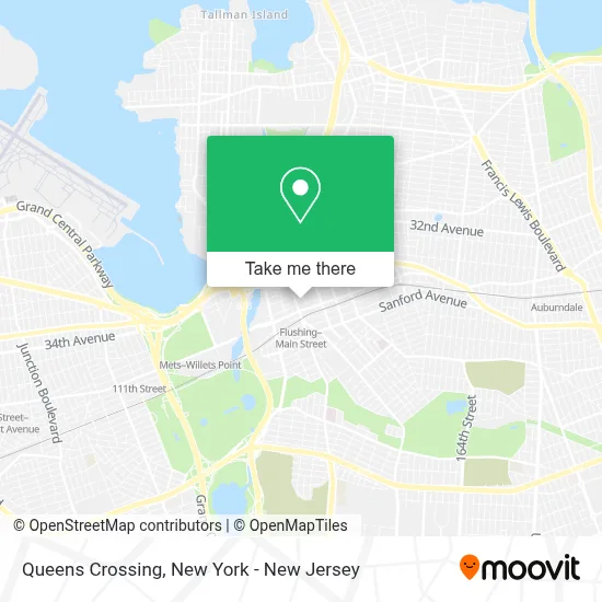 Queens Crossing map