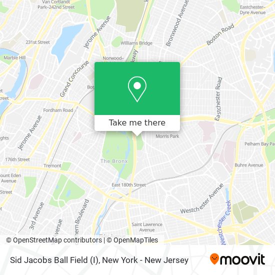 Sid Jacobs Ball Field (I) map