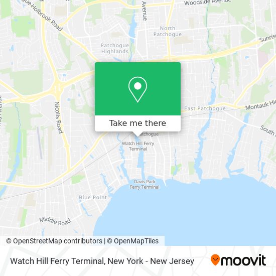Watch Hill Ferry Terminal map