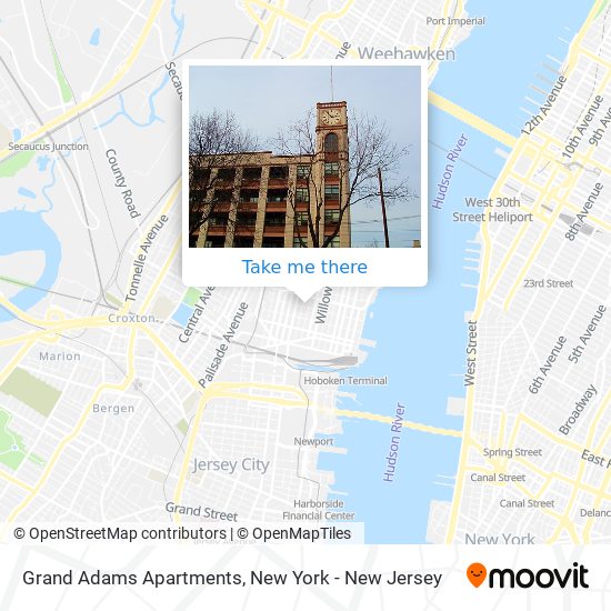 Mapa de Grand Adams Apartments