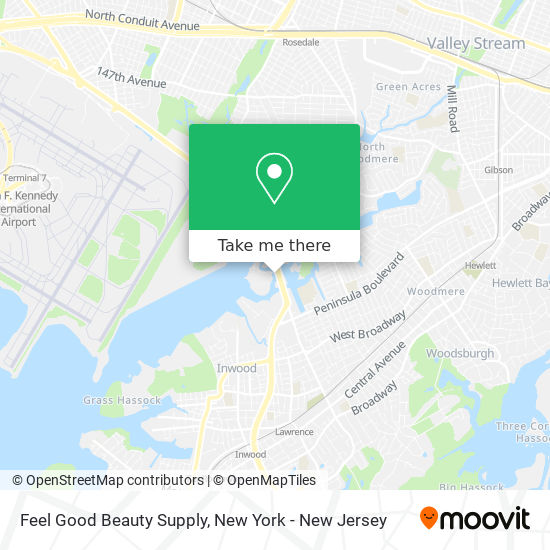 Mapa de Feel Good Beauty Supply