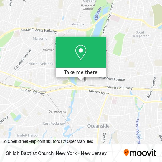 Shiloh Baptist Church map