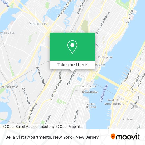 Mapa de Bella Vista Apartments