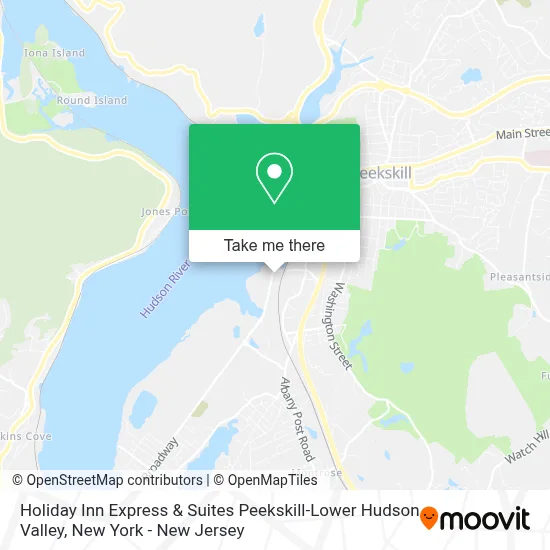 Holiday Inn Express & Suites Peekskill-Lower Hudson Valley map