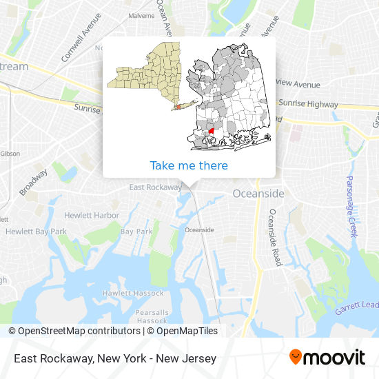 Mapa de East Rockaway