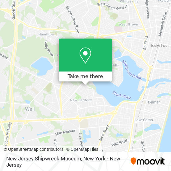 New Jersey Shipwreck Museum map