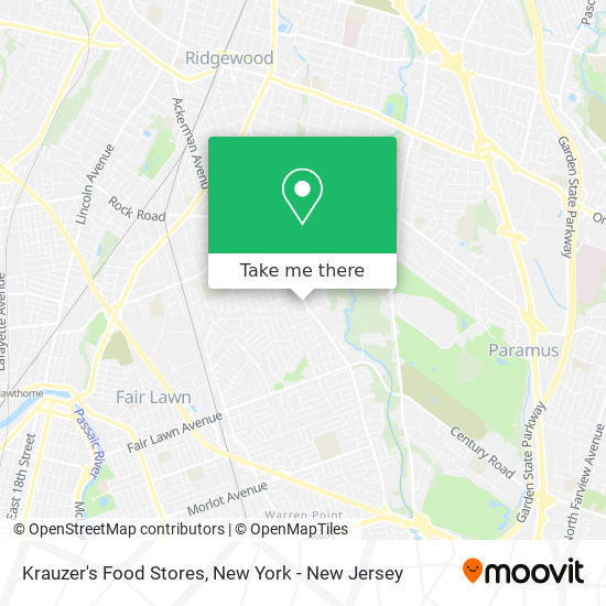Krauzer's Food Stores map