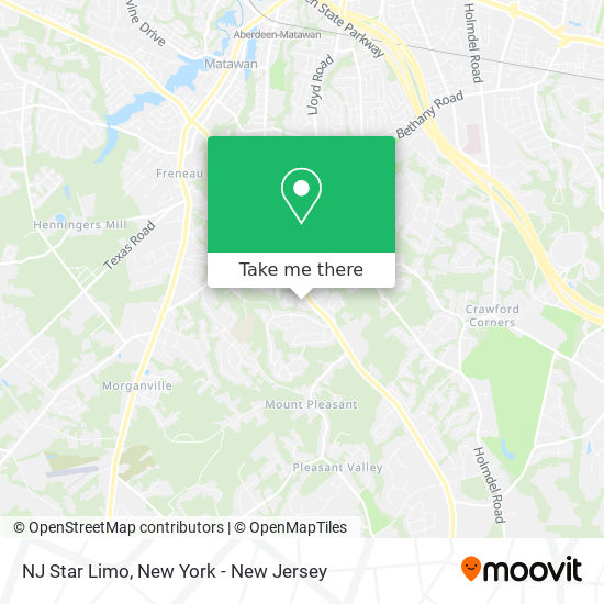 Mapa de NJ Star Limo