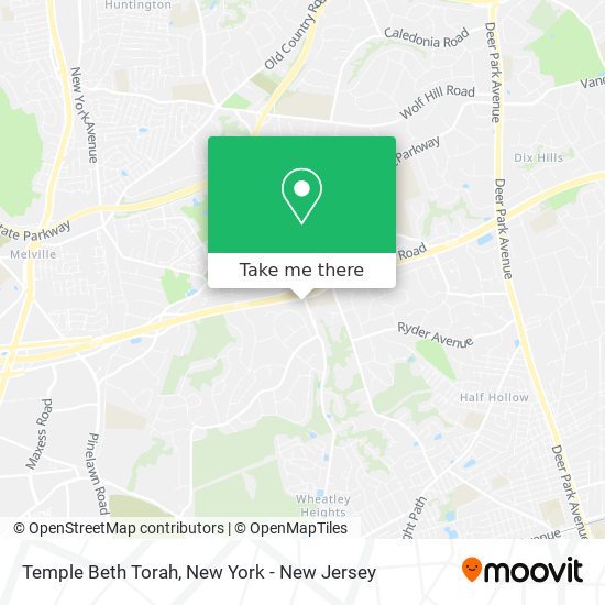 Mapa de Temple Beth Torah