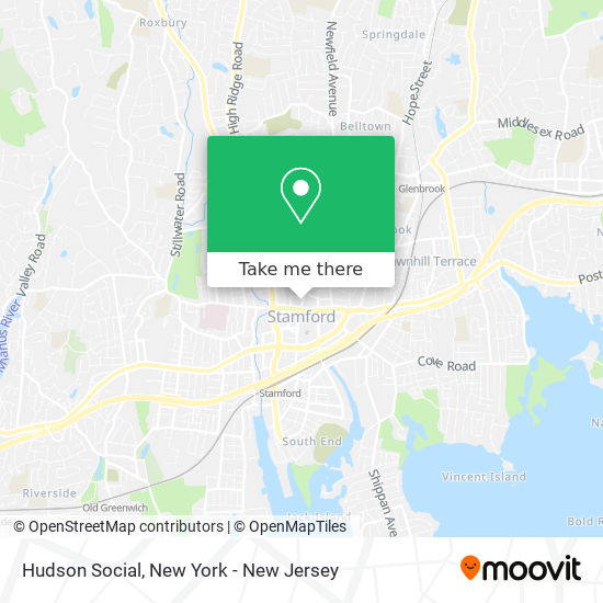 Hudson Social map