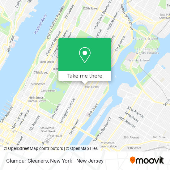 Glamour Cleaners map