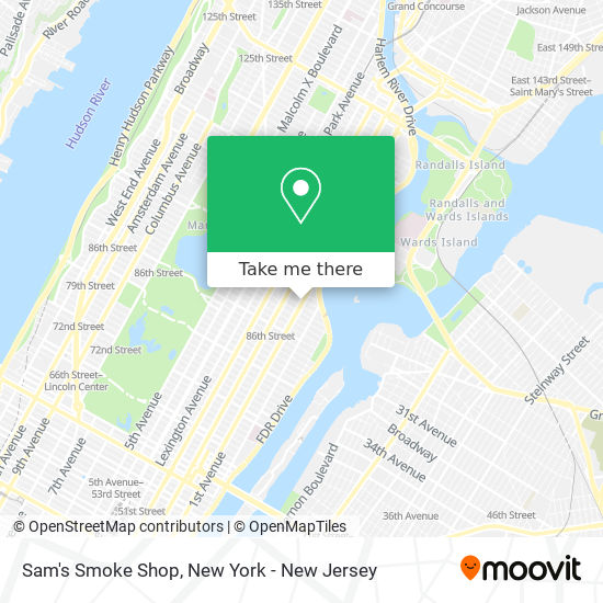 Mapa de Sam's Smoke Shop