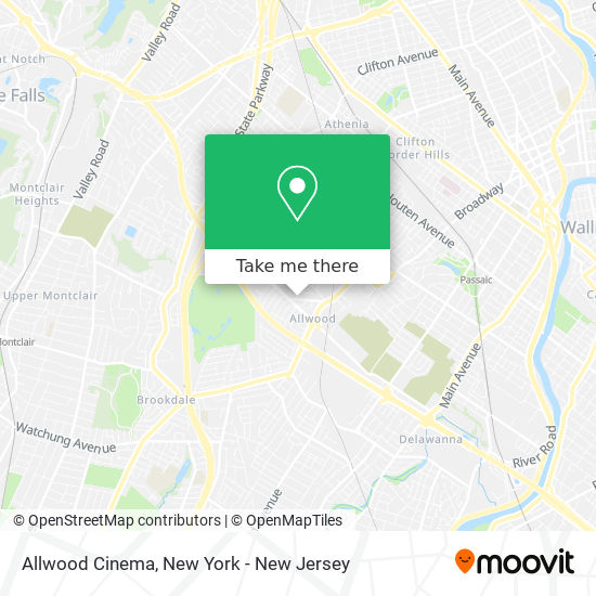 Mapa de Allwood Cinema