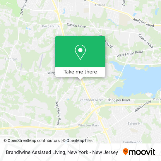 Brandiwine Assisted Living map