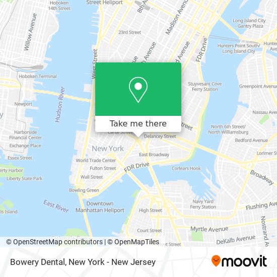 Mapa de Bowery Dental
