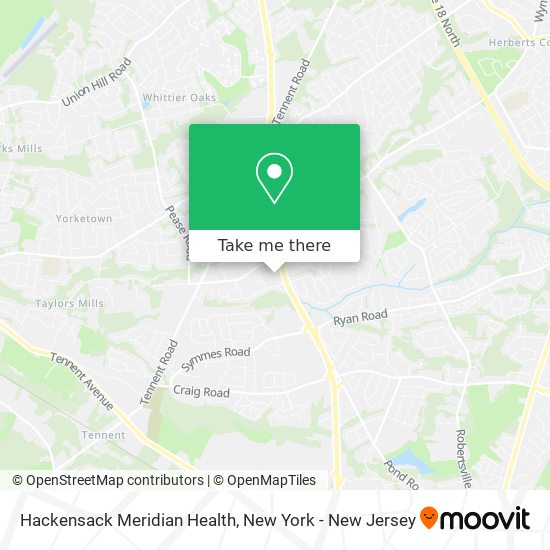 Hackensack Meridian Health map