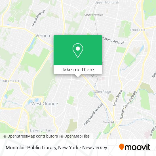 Montclair Public Library map