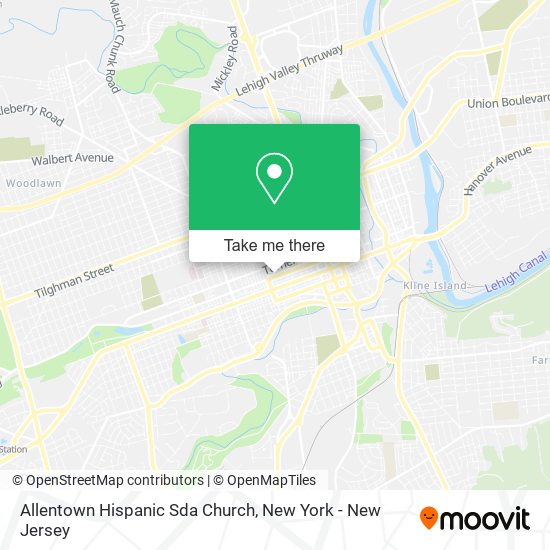 Allentown Hispanic Sda Church map