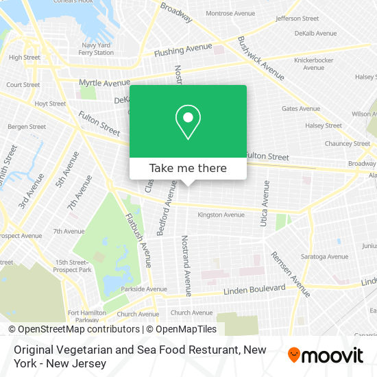 Mapa de Original Vegetarian and Sea Food Resturant