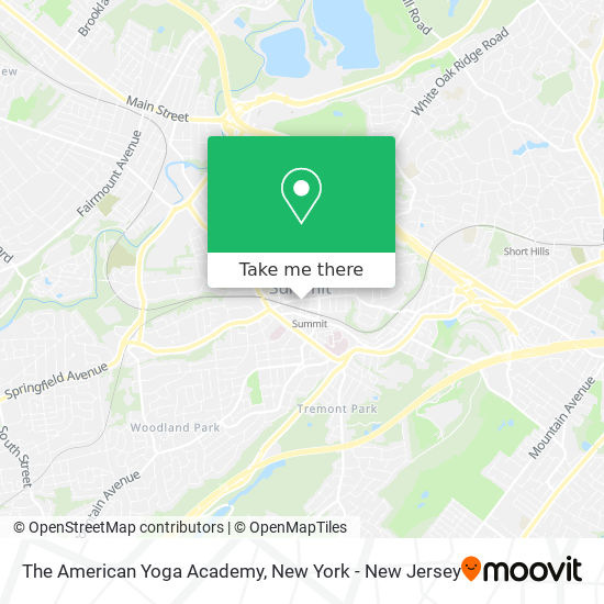 The American Yoga Academy map