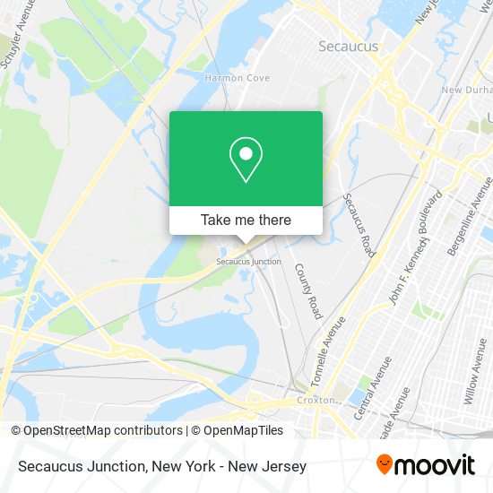 Mapa de Secaucus Junction
