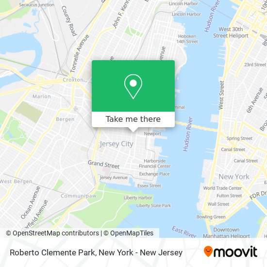 Roberto Clemente Park map