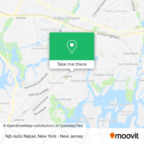 Mapa de Njb Auto Repair