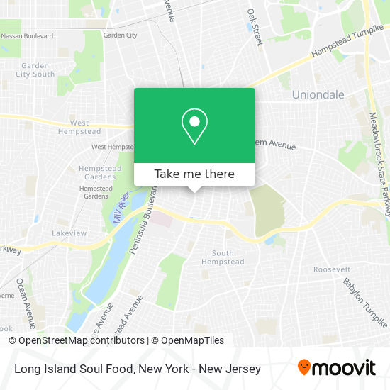Long Island Soul Food map