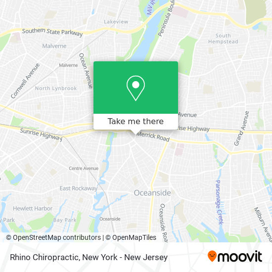 Rhino Chiropractic map