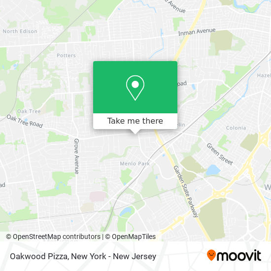 Mapa de Oakwood Pizza