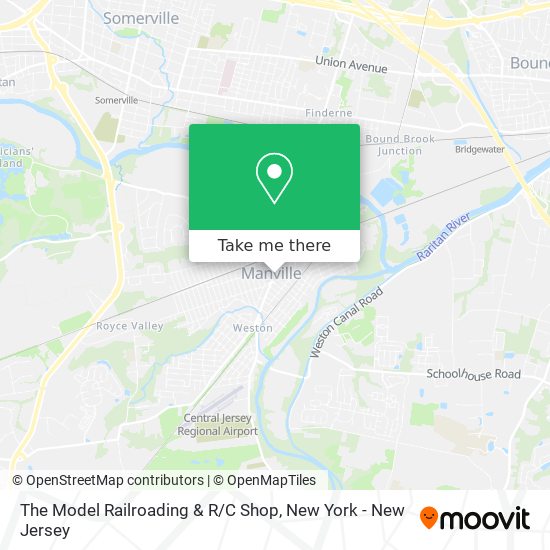 Mapa de The Model Railroading & R / C Shop