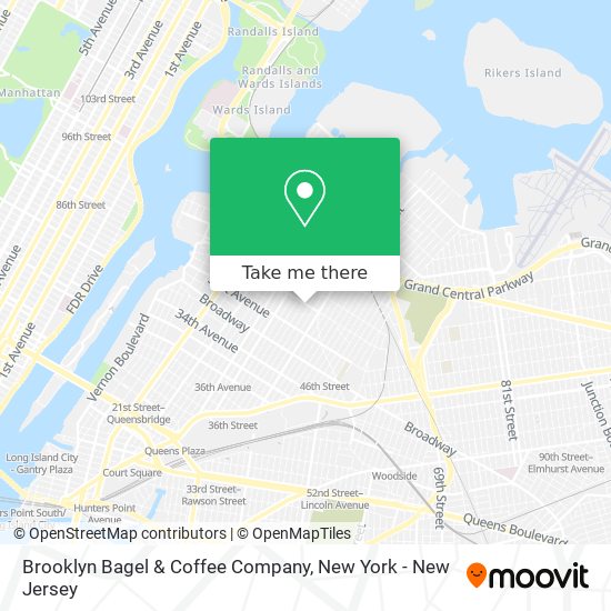 Mapa de Brooklyn Bagel & Coffee Company