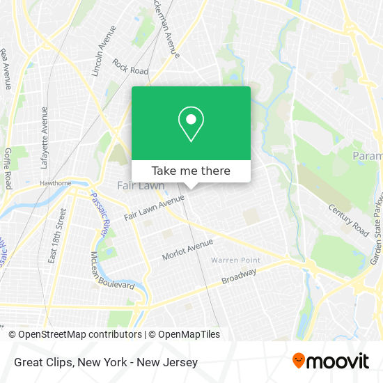 Great Clips map