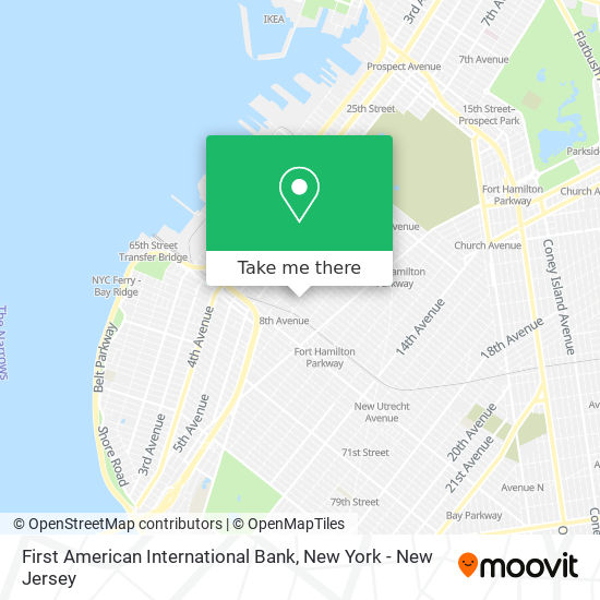 First American International Bank map