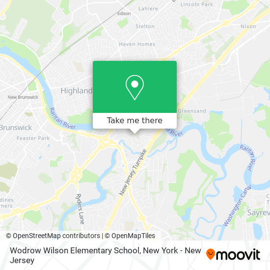 Mapa de Wodrow Wilson Elementary School