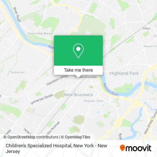 Children's Specialized Hospital map