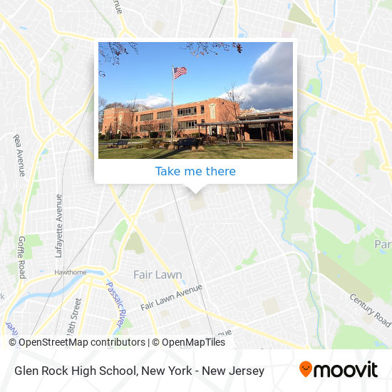 Glen Rock High School map