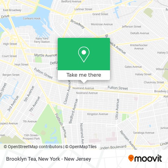 Brooklyn Tea map