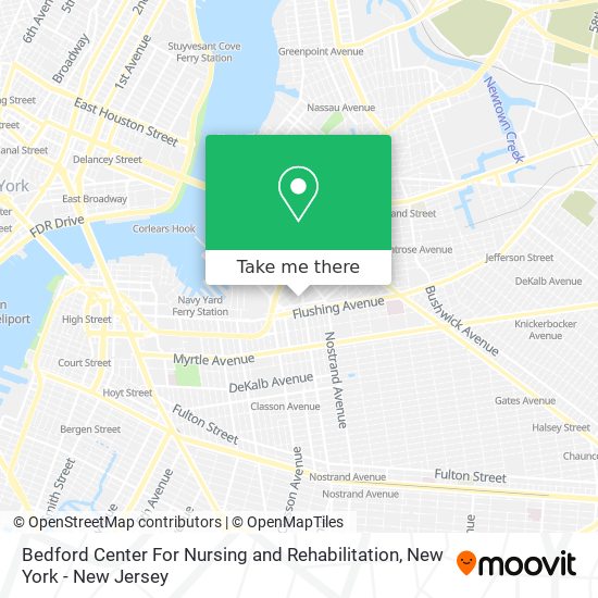 Mapa de Bedford Center For Nursing and Rehabilitation