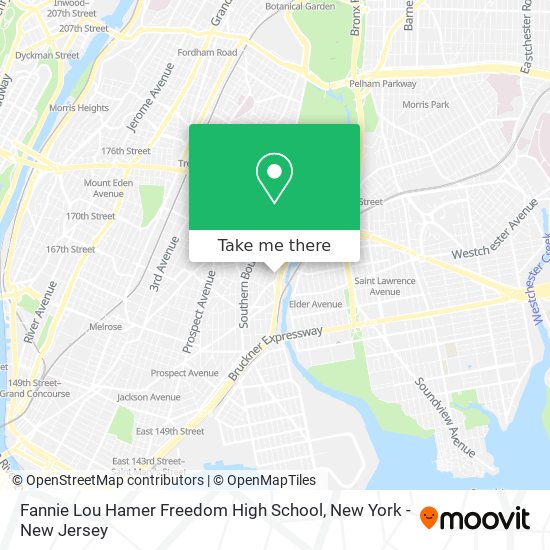 Fannie Lou Hamer Freedom High School map