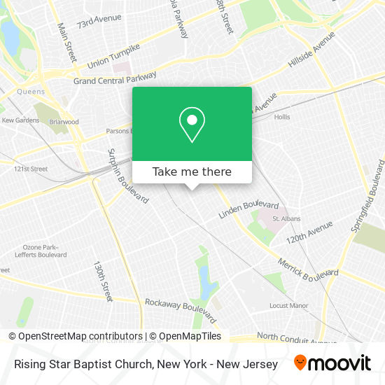 Mapa de Rising Star Baptist Church