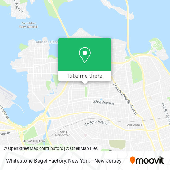 Whitestone Bagel Factory map