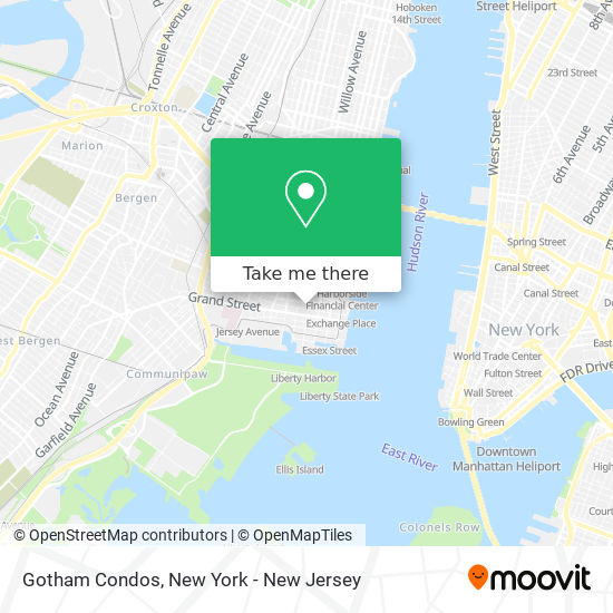 Gotham Condos map