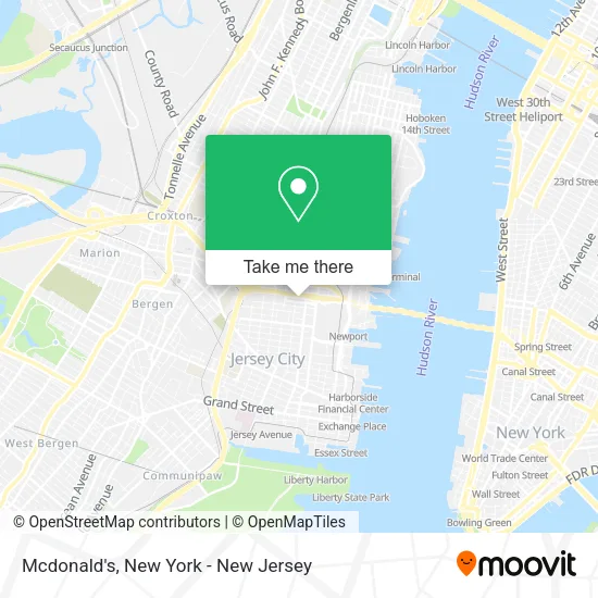 Mcdonald's map
